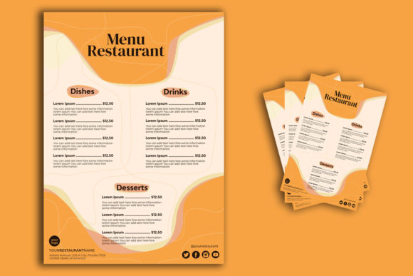 Download Restaurant Menu Flyer Print Template - Premium Resources